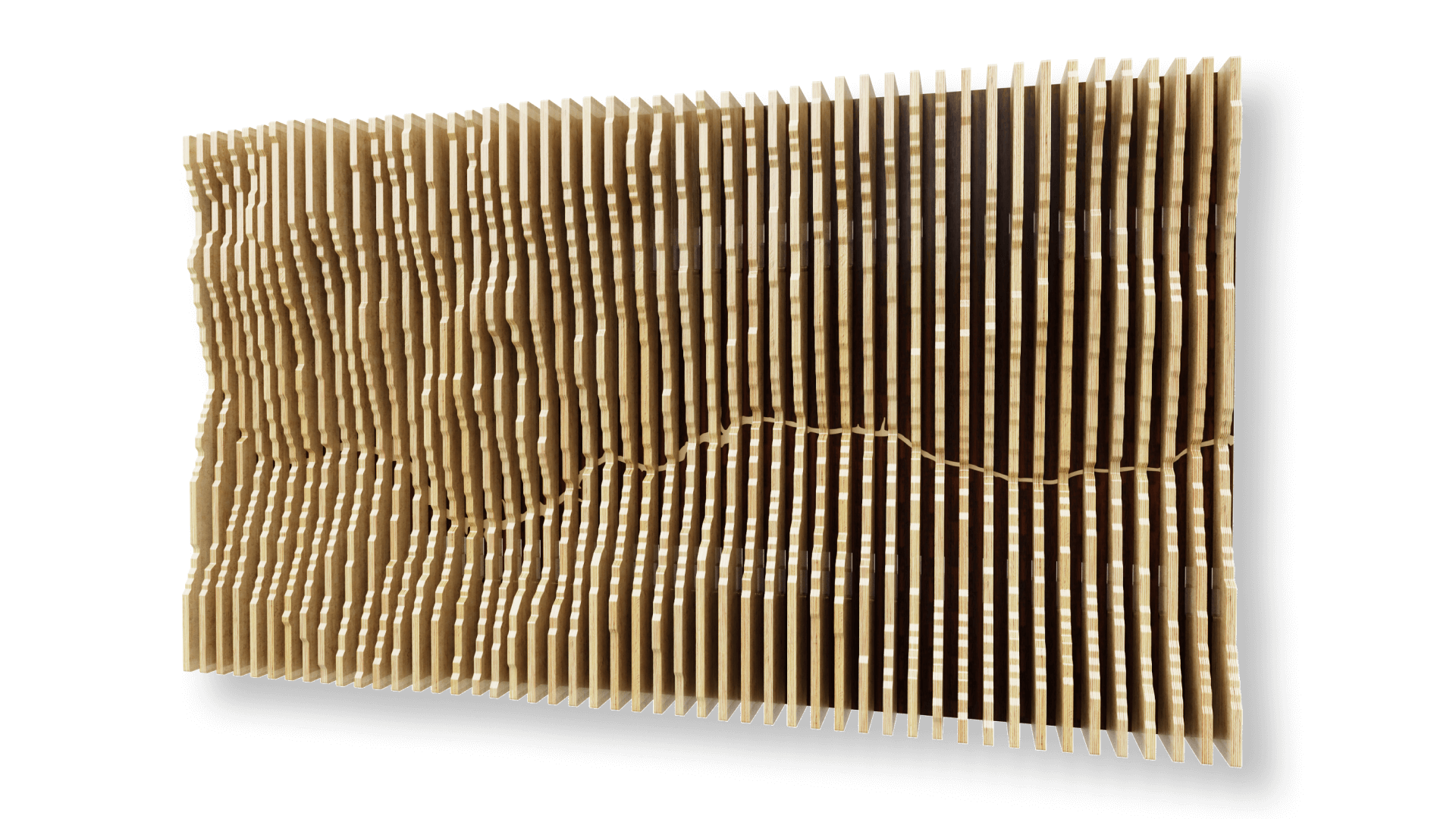 parametric topographyc slat wall