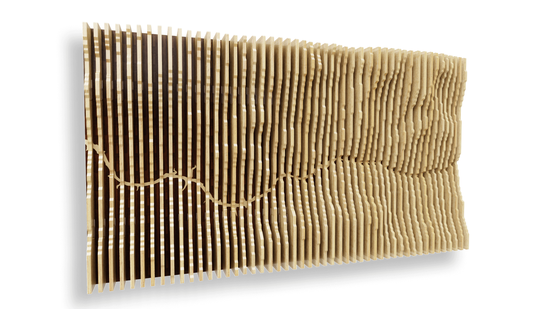 parametric topographyc slat wall